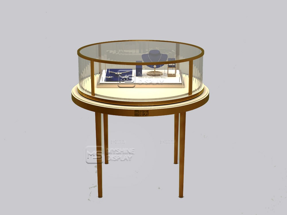 Myshine Display's Integrated Metal Frame Glass Jewelry Showcase 94