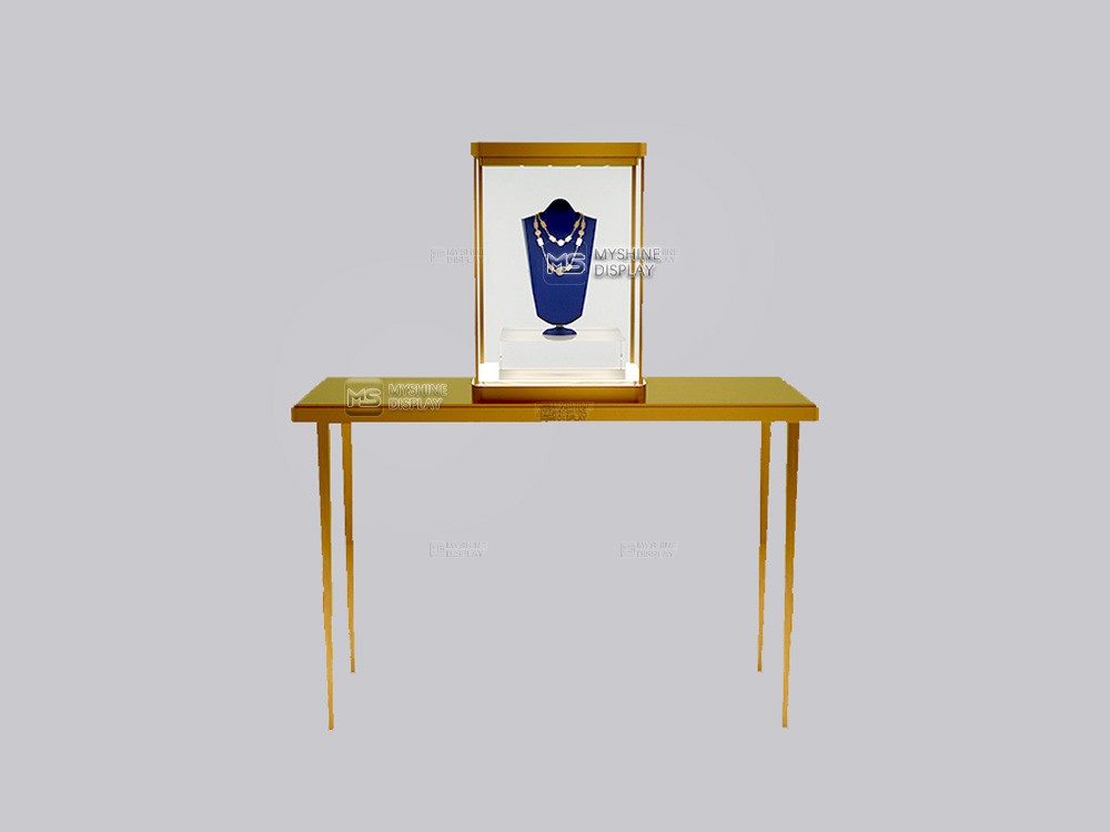 Table Top Metal Frame Glass Merchandise Display Cabinet  MYSHINE DISPLAY 95