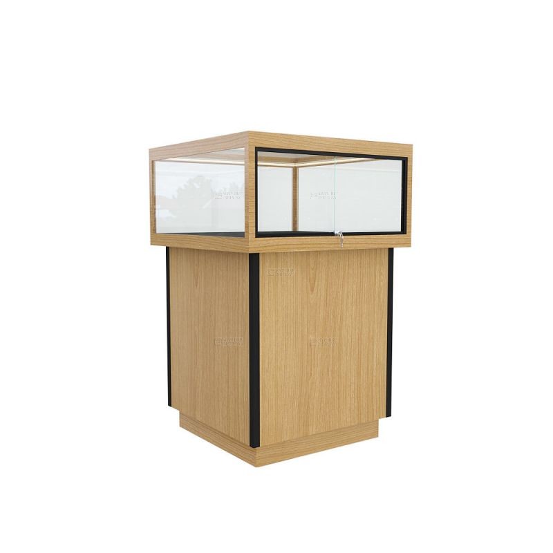 MYSHINE DISPLAY wooden display counter with LED light 38