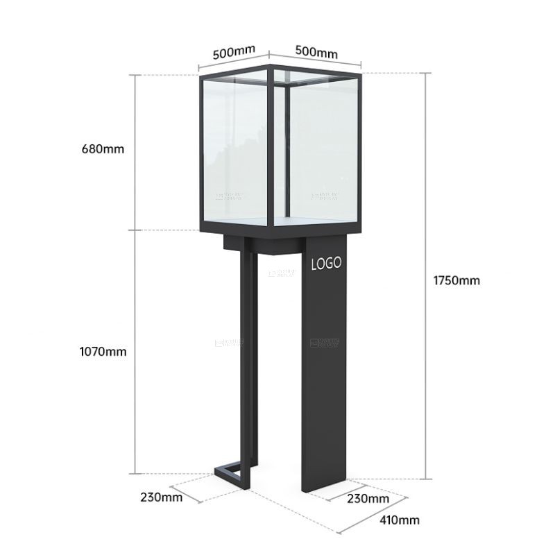 MYSHINE DISPLAY Exclusive tower display unit with built-in spotlights 51