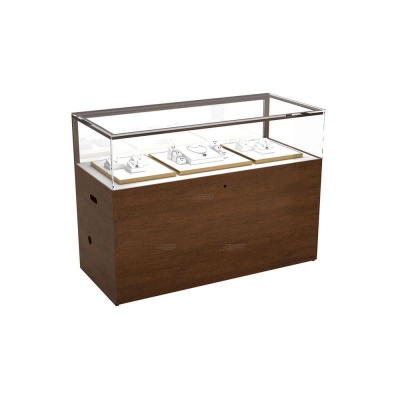 Spacious Wooden Jewelry Display Cabinets with Lockable Doors MYSHINE DISPLAY 64