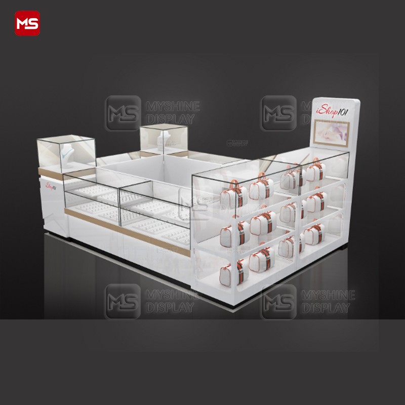 MYSHINE DISPLAY Jewelry Kiosk Design for Sophisticated Retail Spaces K13