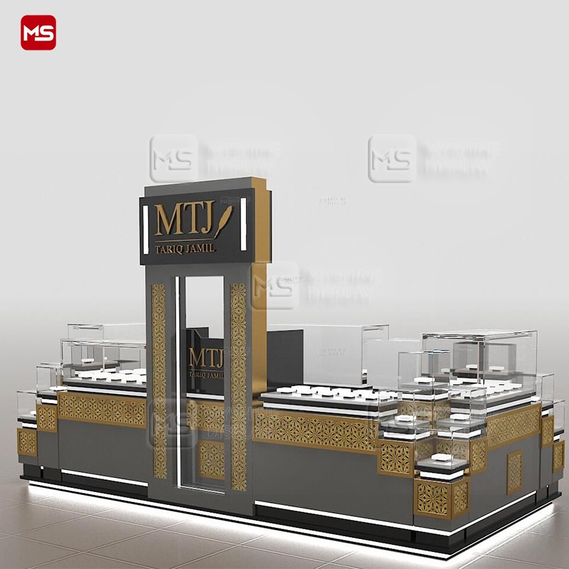 MYSHINE DISPLAY Jewelry Shopping Mall Showcase Kiosk Design K27