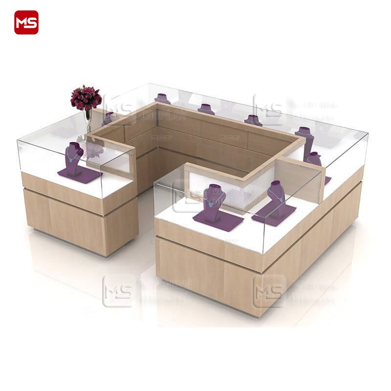 MYSHINE DISPLAY Jewelry Shopping Mall Showcase Kiosk Design K28