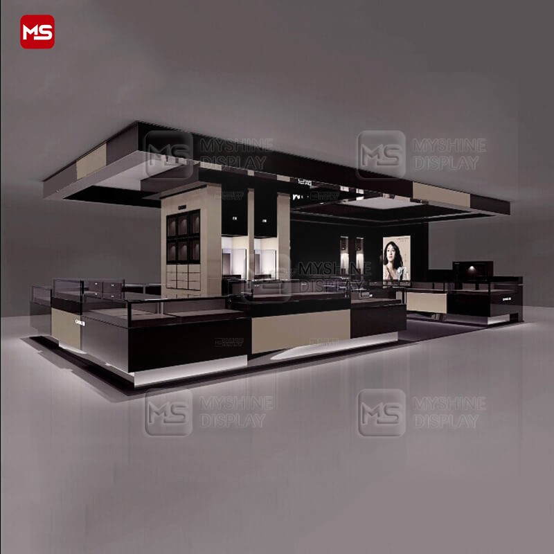 MYSHINE DISPLAY Customized Display Furniture Jewelry Kiosk For Shopping Mall K35