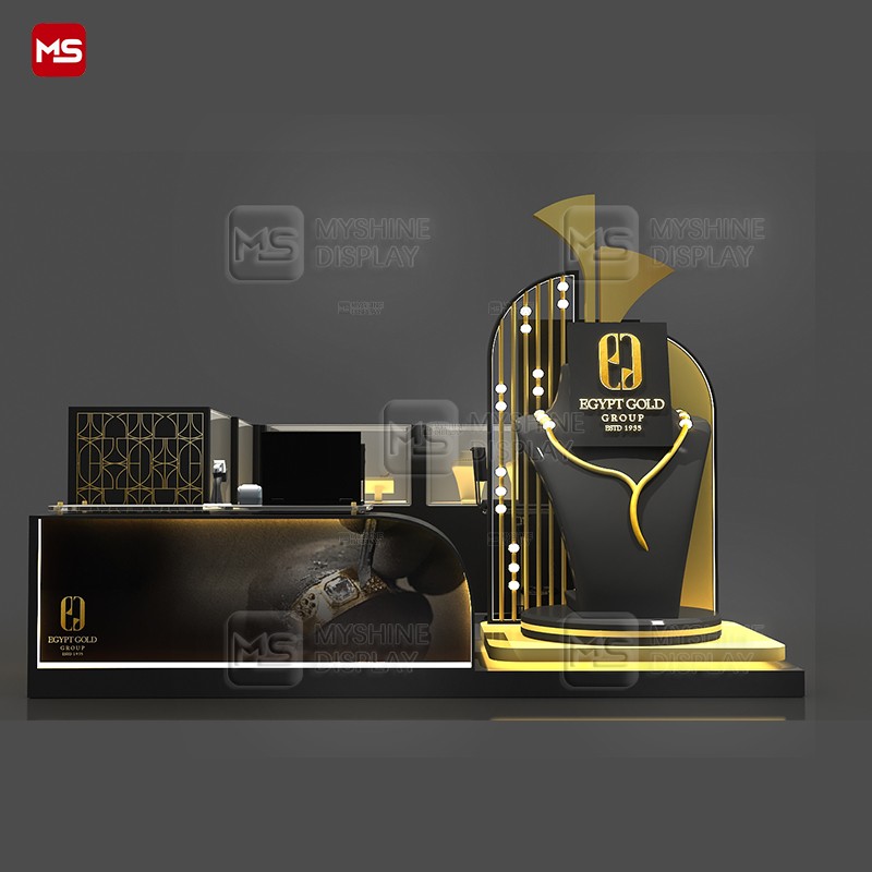 MYSHINE DISPLAY Elegant jewelry kiosk designs with security features  K41