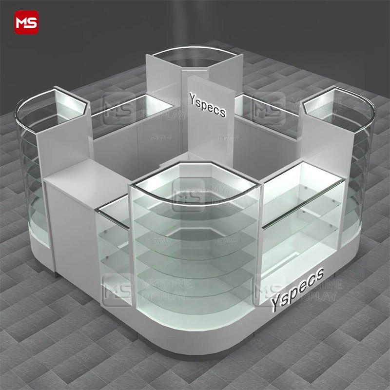 MYSHINE DISPLAY Customized Mall Jewelry Exhibit Stands with LED Lighting Options K49