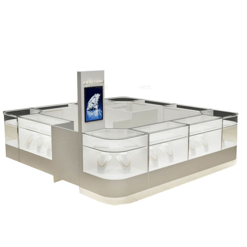 MYSHINE DISPLAY Made-to-order Glass Jewelry Display Cabinets for Retail Spaces K50