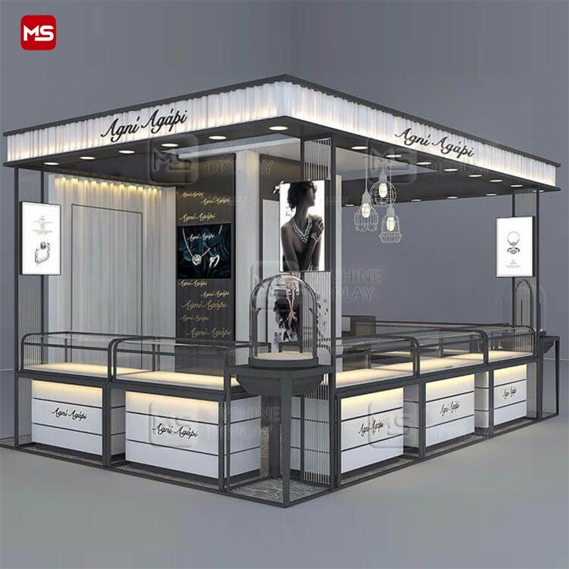 MYSHINE DISPLAY Custom Modern Jewelry Store Layout and Design kiosk K58