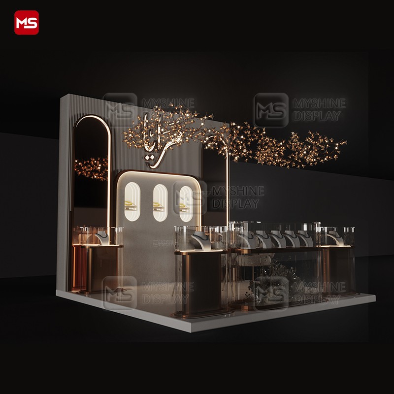 MYSHINE DISPLAY High-End Retail Store Fixture Solutions for Jewelry kiosk K59