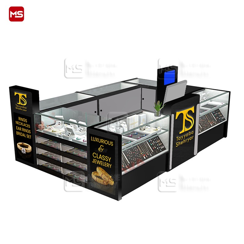 MYSHINE DISPLAY Contemporary Jewelry Display Counter Kiosk for Stores K65