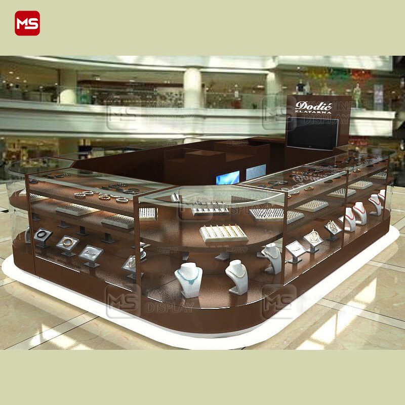 MYSHINE DISPLAY Wooden Shopping Mall Retail Kiosk K68
