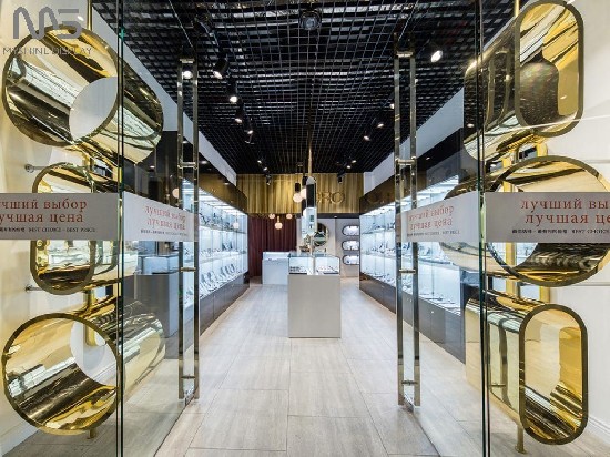 Contemporary Jewelry Store Design Minimalist Showcase