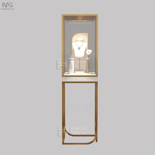 Stainless Steel Jewelry Display Counter Case Gold Jewelry