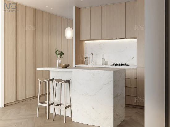 Professional quality white marble kitchen design modern cabinets kitchen furniture kitchen cabinets NO.12