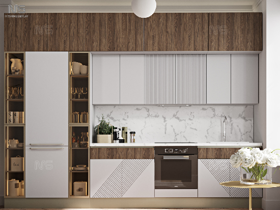 MYSHINE DISPLAY Modern Luxury Kitchen Furniture Kitchen Cabinets For Apartment No.26