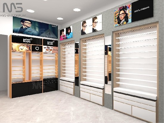 Custom Eyewear Display Cabinets and Shelving