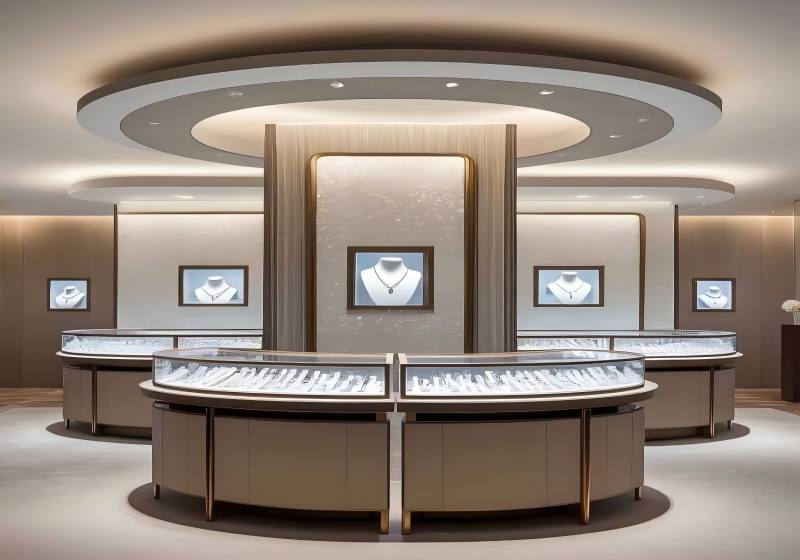 Luxury Jewelry Showroom Fixtures & Display Solutions