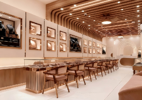 Modern Luxury Custom Jewelry Showcases