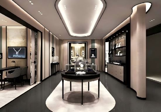 Luxury And Modern Jewellery Showroom Interior Design