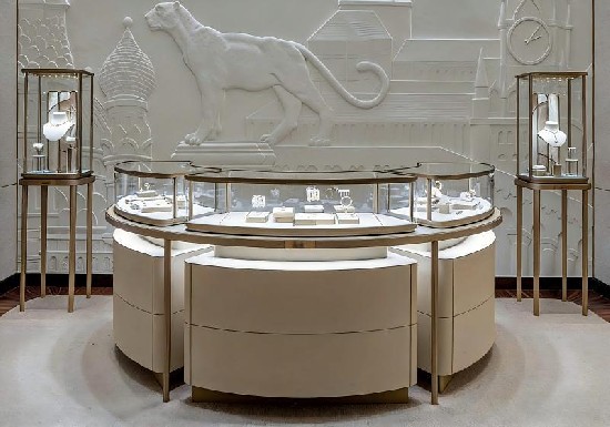 Modern Luxury Jewelry Store Display System — By MS DISPLAY LTD