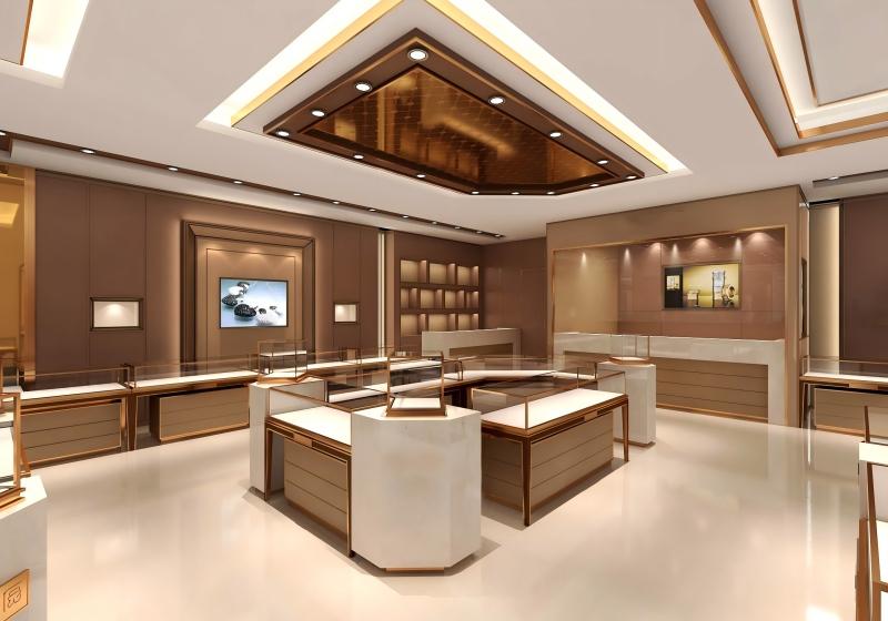 Luxury Modern Jewelry Store Display System