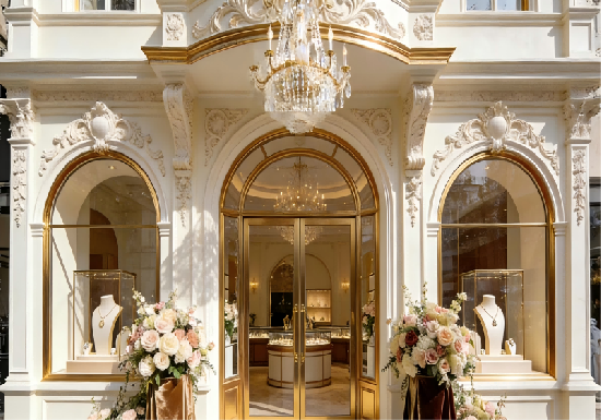 French Creamy Palace Jewelry Store: Where Elegance Meets Luxury