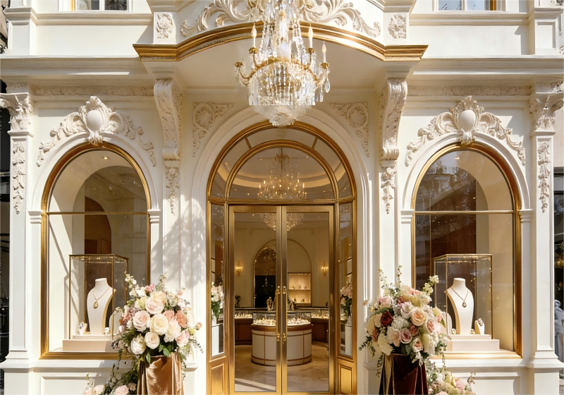 French Creamy Palace Jewelry Store: Where Elegance Meets Luxury