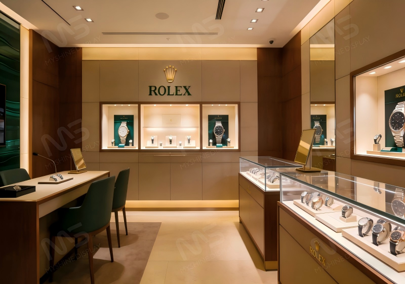 Luxury Watch Display Counters for High-End Watch Boutiques