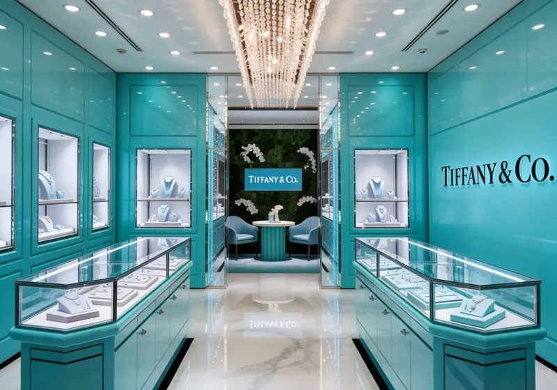 Tiffany Blue Iconic Luxury Jewelry Store Interior Design