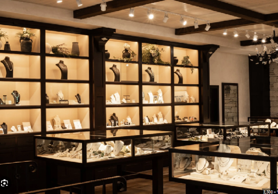 Warm Wood Style Jewelry Store Display Solutions