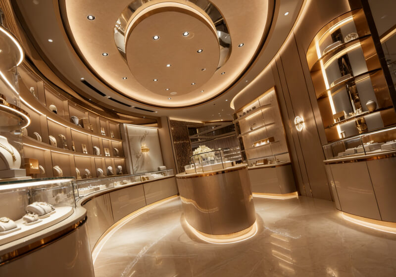Opulent Jewelry Display Cases