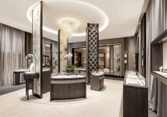 Dark Brown & Ink-Wash New Chinese Elegant Luxury Jewelry Store