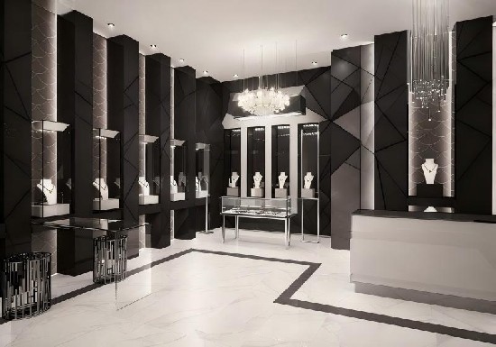 Black & White Minimalist Luxury Jewelry Store