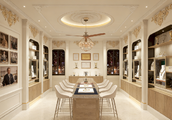 French Neo-Classical Jewelry Display Showcase