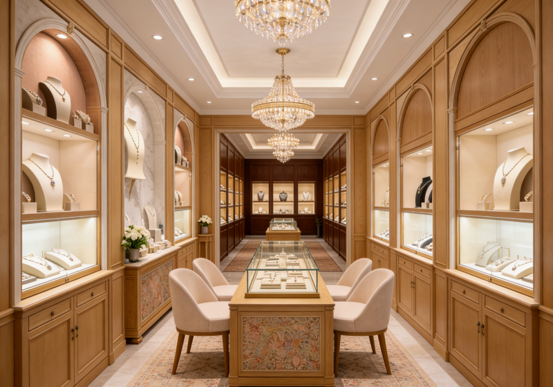 Classic Luxury Custom Jewelry Store Design