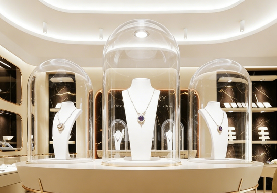 Parisian-Inspired Soft Luxury Jewelry Store Design