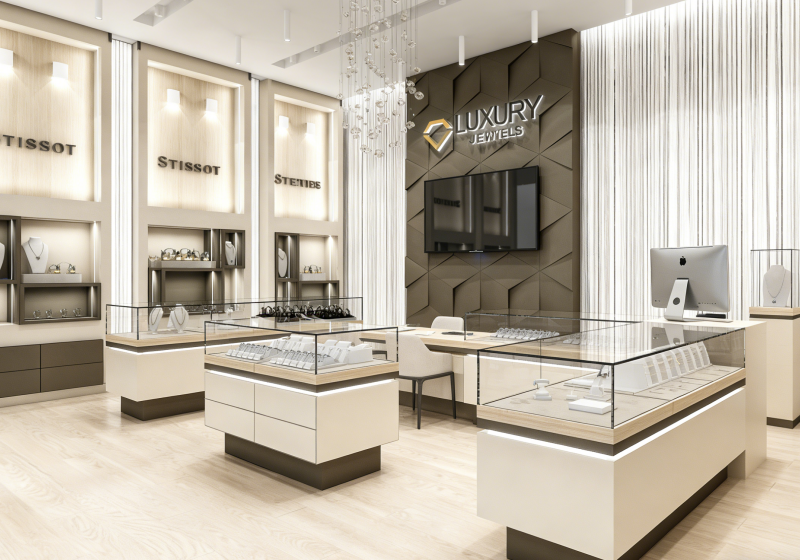 Custom Jewelry Store Interior Design & Display Solutions