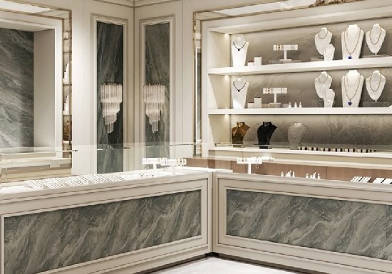 Luxurious Interior Design for Gold Store