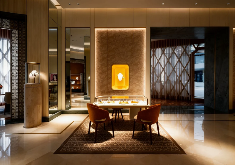 Elegance in Every Detail: Luxury Jewelry Display Design