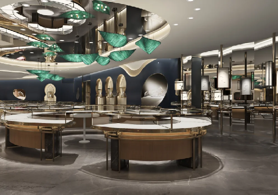 Oriental-Inspired Luxury Jewelry Display Design