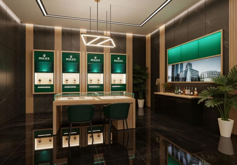 Luxury Authorized Rolex Watch Store Display Suite
