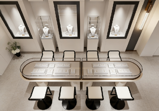 Best Jewelry Showcase Design for Retail Stores