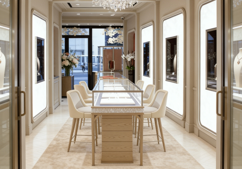 Jewelry Store Interior Design for 50m Shop