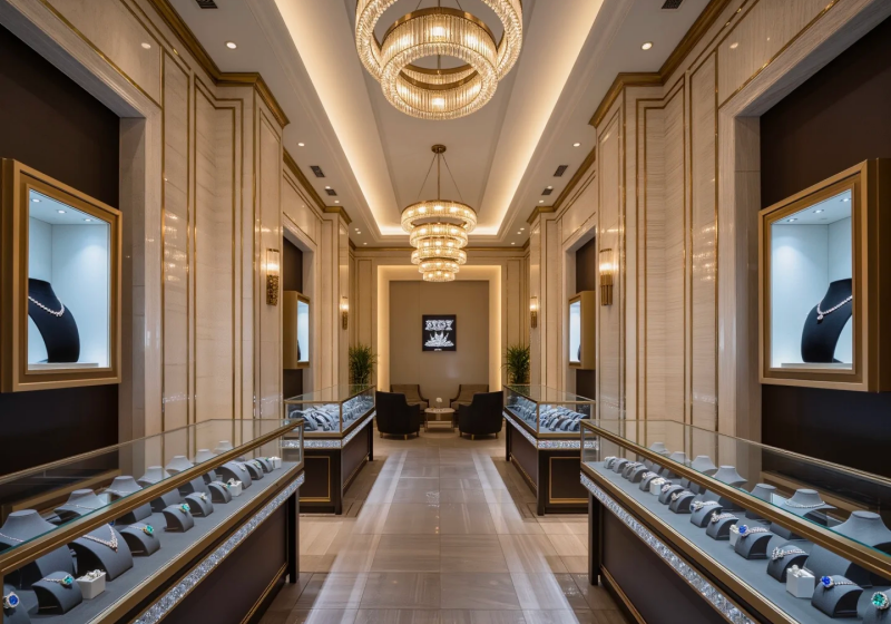 Jewelry Store Display Case Design