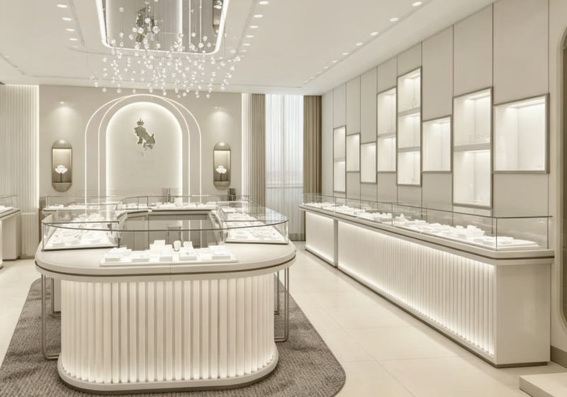 Best Jewelry Showcase Design for Retail Stores