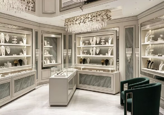 Luxury Jewelry Display Cabinet for High-End Retail Showrooms