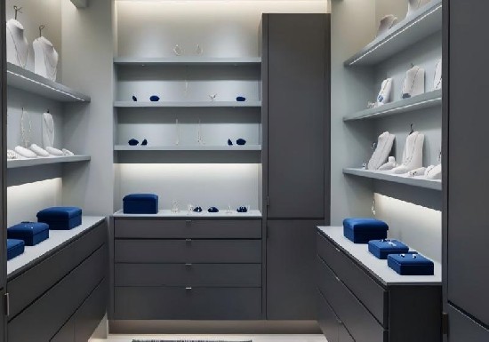 Minimalist Gray Jewelry Boutique: Understated Luxury for Discerning Collectors