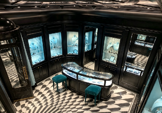 Art Deco Black & Turquoise Luxury Jewelry Boutique