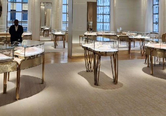 Airy Luxury Jewelry Flagship: Light-Filled, Sculptural Displays for High-End Collections